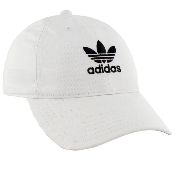 Adidas Originals Youth Washed Relaxed Hat White Baseball Cap - Picture 3 of 3